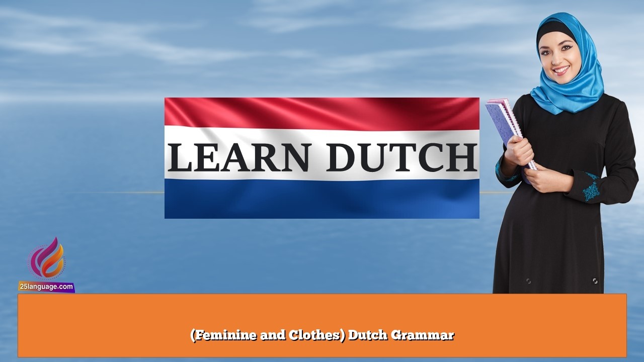 (Feminine and Clothes) Dutch Grammar