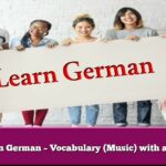 Learn German – Vocabulary (Music) with audio
