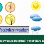 Learn Swedish (weather) vocabulary easily