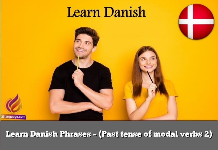 Learn Danish Phrases – (Past tense of modal verbs 2)