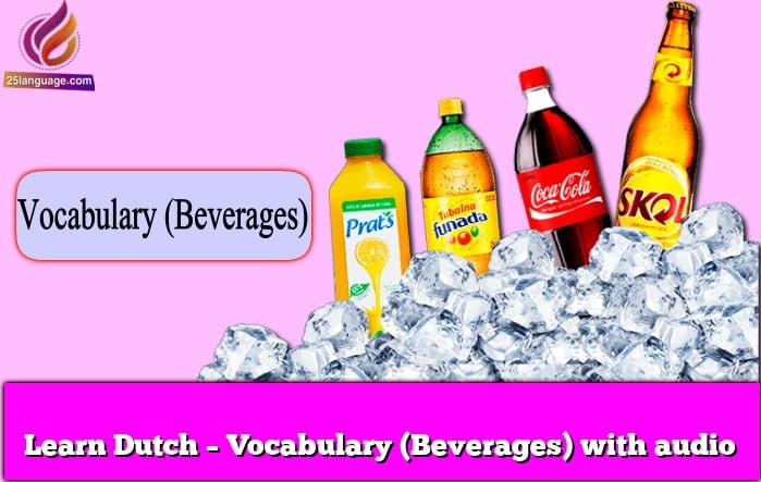 Learn Dutch – Vocabulary (Beverages) with audio