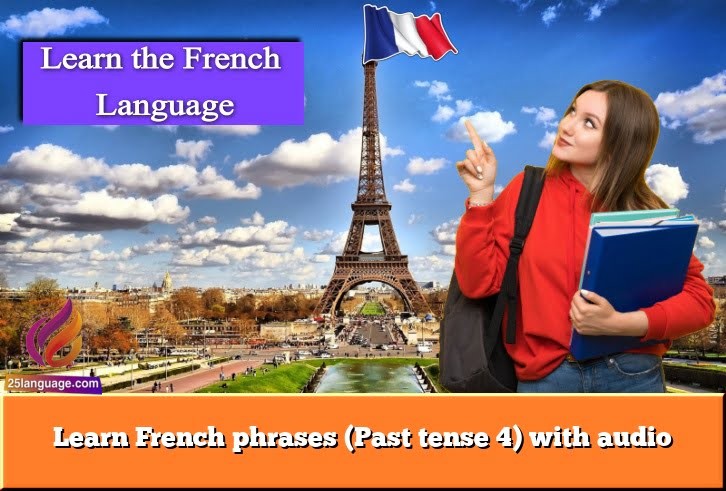 Learn French phrases (Past tense 4) with audio