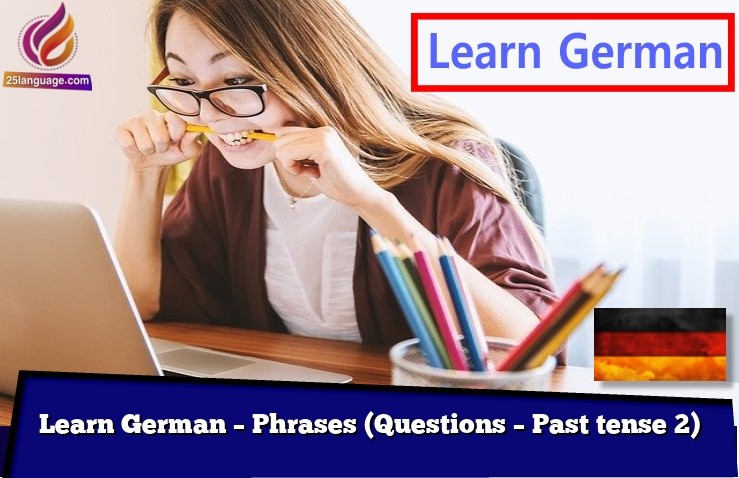 Learn German – Phrases (Questions – Past tense 2)