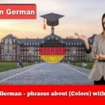 Learn German – phrases about (Colors) with audio