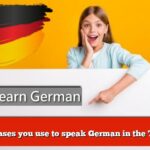 Phrases you use to speak German in the Taxi