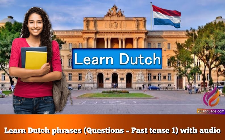 Learn Dutch phrases (Questions – Past tense 1) with audio