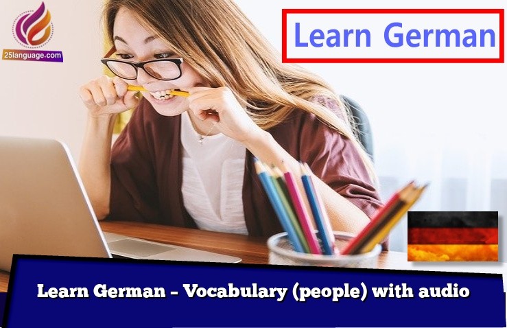 Learn German – Vocabulary (people) with audio