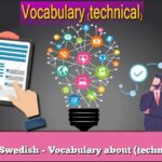 Learn Swedish – Vocabulary about (technology)