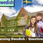 Learning Swedish / Questions /