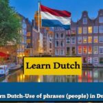 Learn Dutch-Use of phrases (people) in Dutch