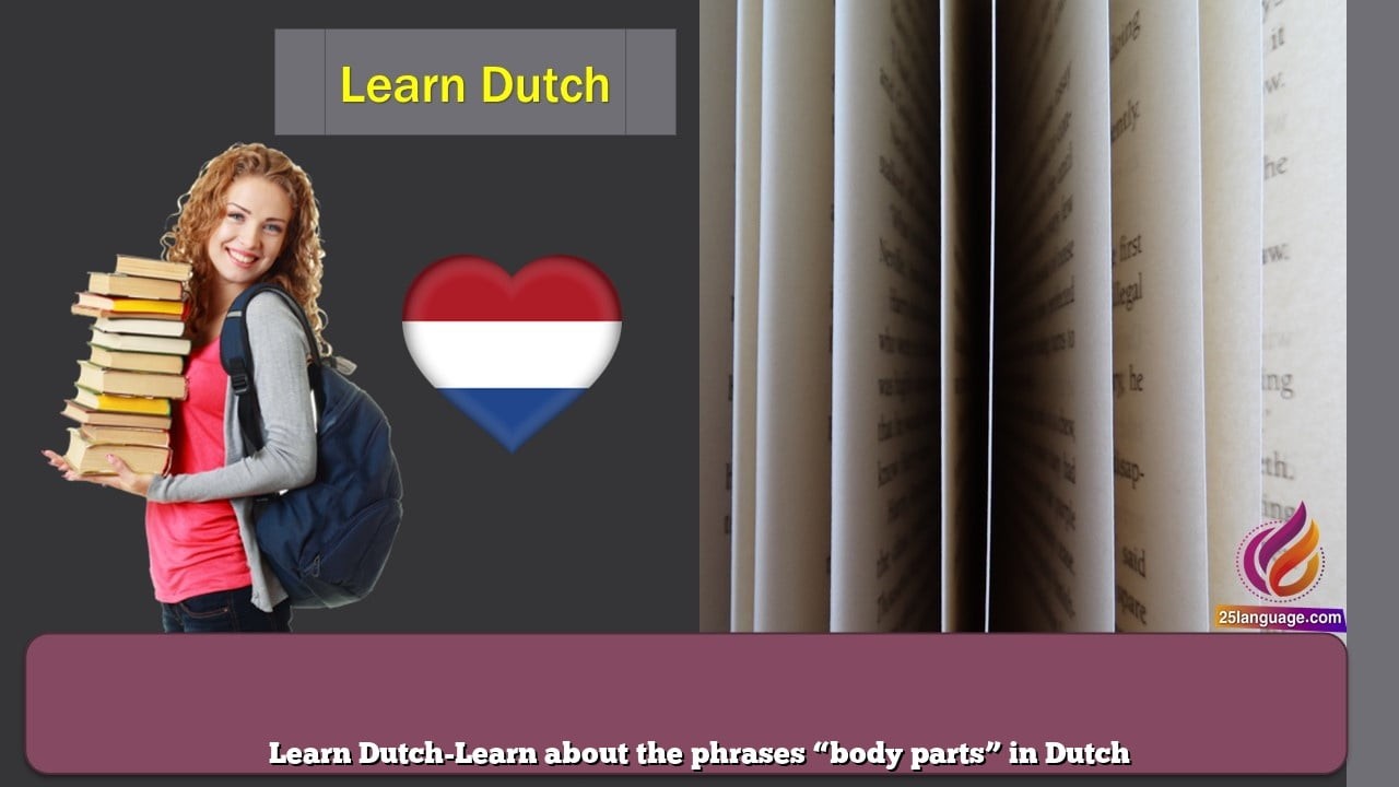 Learn Dutch-Learn about the phrases “body parts” in Dutch