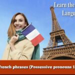 Learn French phrases (Possessive pronouns 1) easily