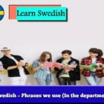 Learn Swedish – Phrases we use (In the department store)