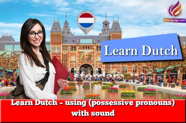 Learn Dutch – using (possessive pronouns) with sound