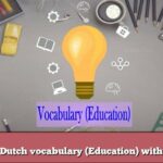 Learn Dutch vocabulary (Education) with audio