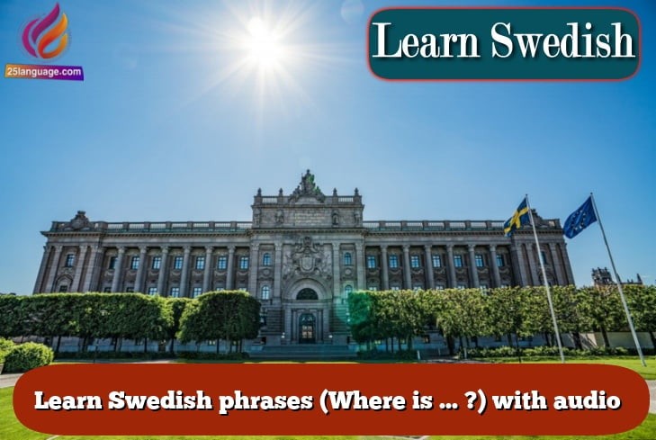 Learn Swedish phrases (Where is … ?) with audio