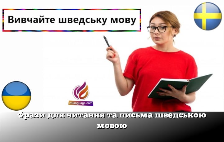 Фрази для читання та письма шведською мовою