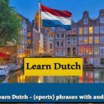 Learn Dutch – (sports) phrases with audio