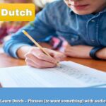 Learn Dutch – Phrases (to want something) with audio
