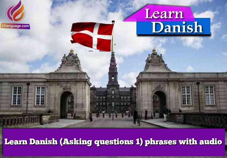 Learn Danish (Asking questions 1) phrases with audio