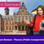 Learn German – Phrases (Public transportation)