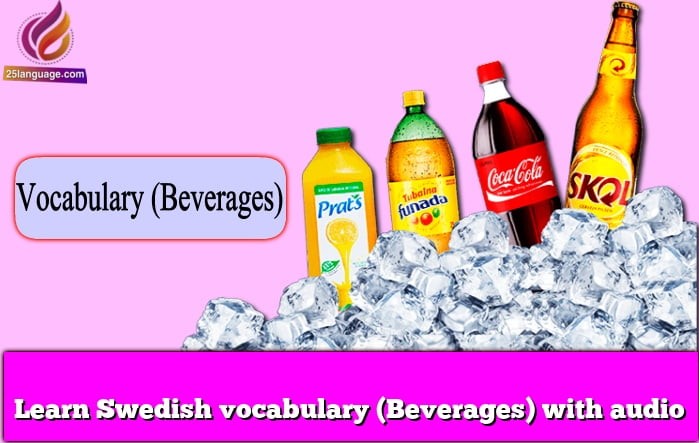 Learn Swedish vocabulary (Beverages) with audio