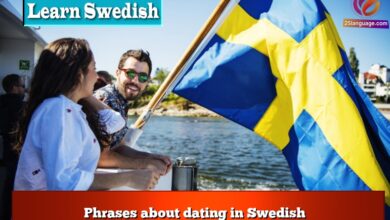 Phrases about dating in Swedish
