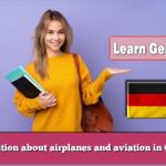Information about airplanes and aviation in German