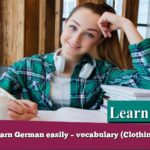 Learn German easily – vocabulary (Clothing)
