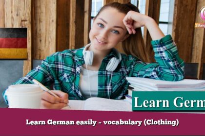 Learn German easily – vocabulary (Clothing)