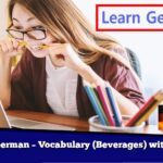 Learn German – Vocabulary (Beverages) with audio