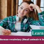 Learn German vocabulary (Small animals & Insects )