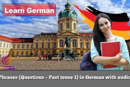 Phrases (Questions – Past tense 1) in German with audio