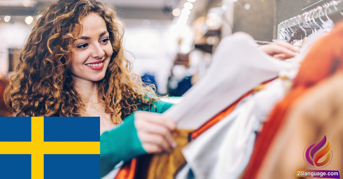 Describe clothing in Swedish