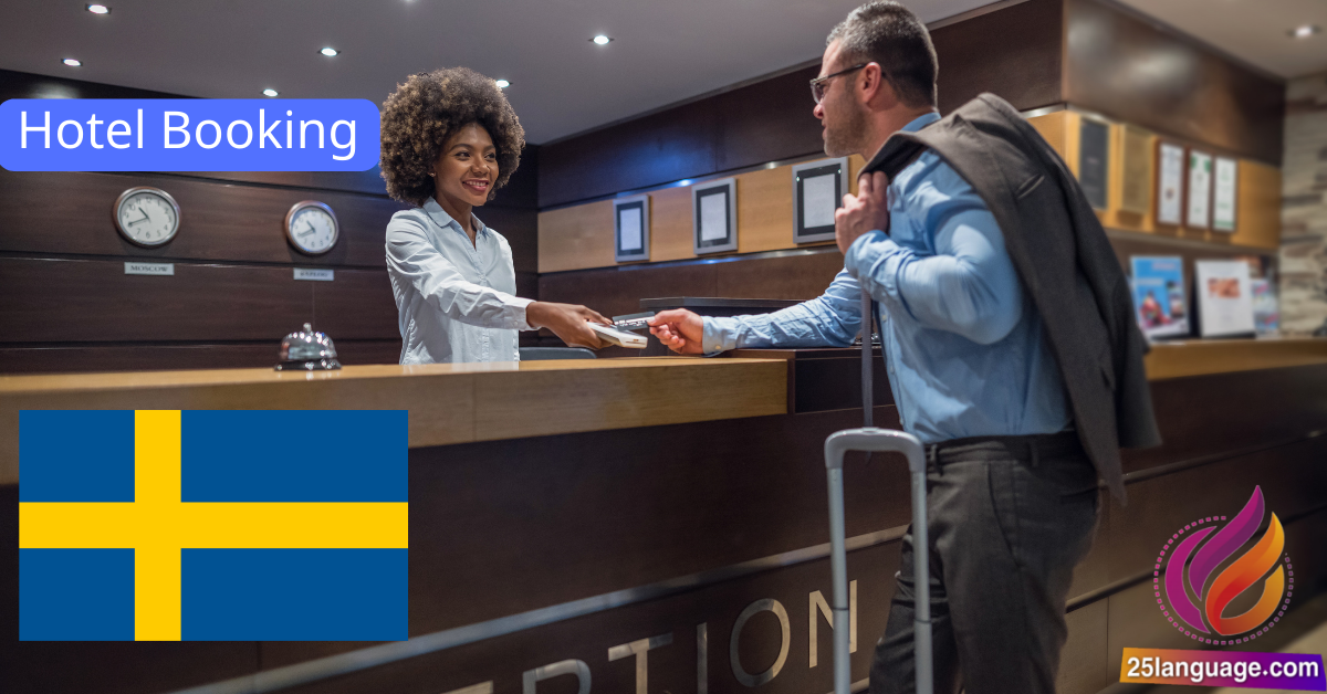 Hotel booking in Swedish