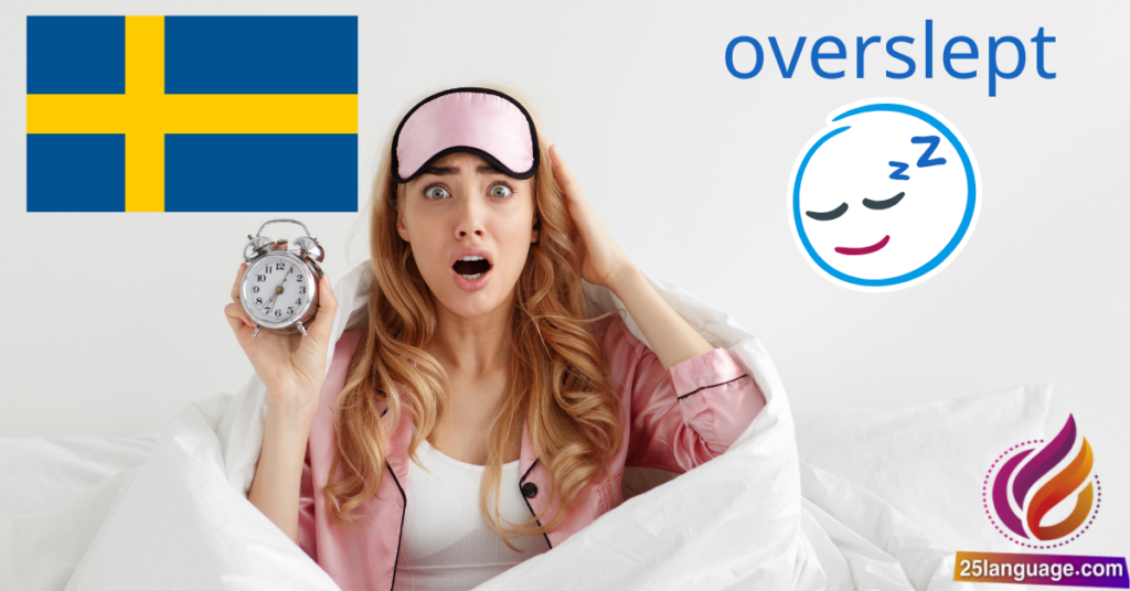 Overslept idiom in Swedish