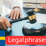 Legal phrases in Swedish