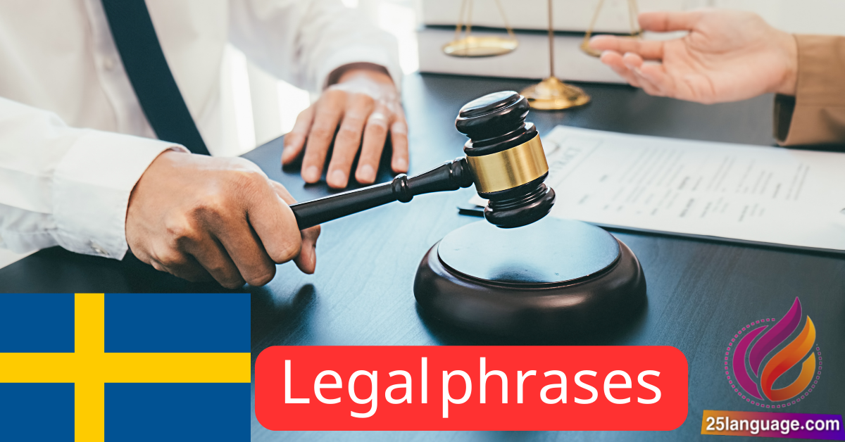 Legal phrases in Swedish