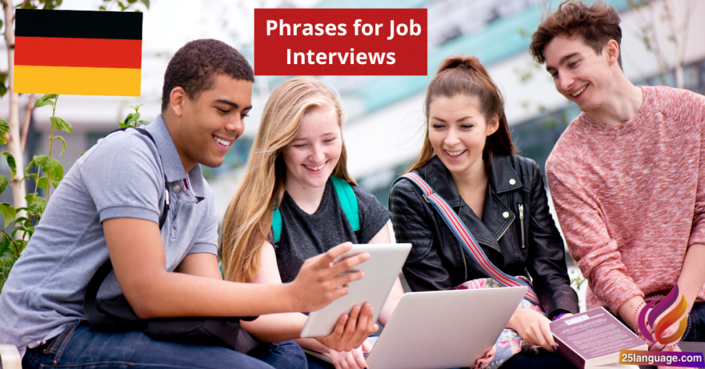 German Phrases for Job Interviews