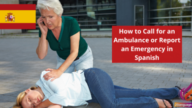 Call for an Ambulance or Report an Emergency in Spanish
