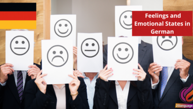 Talking About Feelings and Emotional States in German