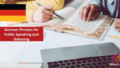 German Phrases for Public Speaking and Debating