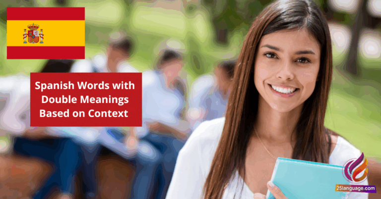 Spanish Words with Double Meanings Based on Context