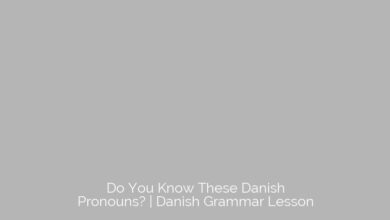 Do You Know These Danish Pronouns? | Danish Grammar Lesson